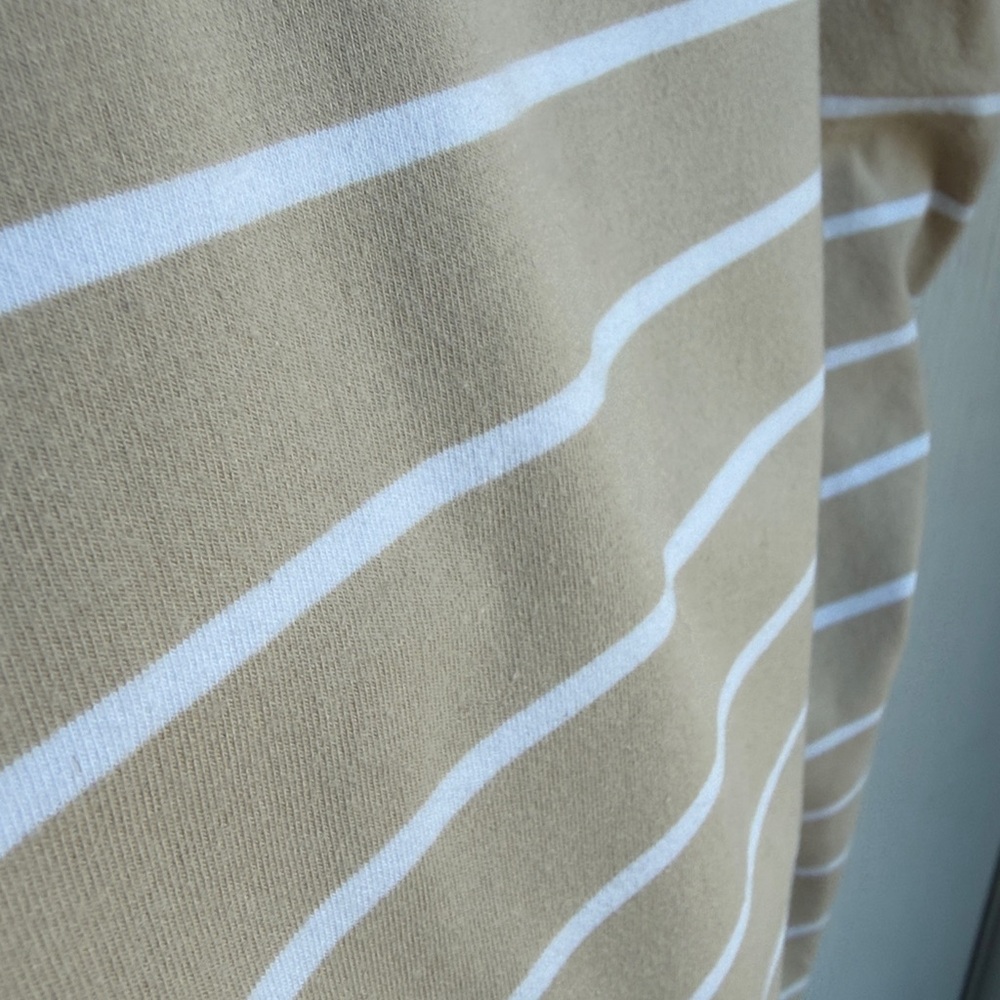 Old Navy Beige Striped Maternity Short-Sleeve Bodycon Dress, Size Medium - Picture 7 of 7